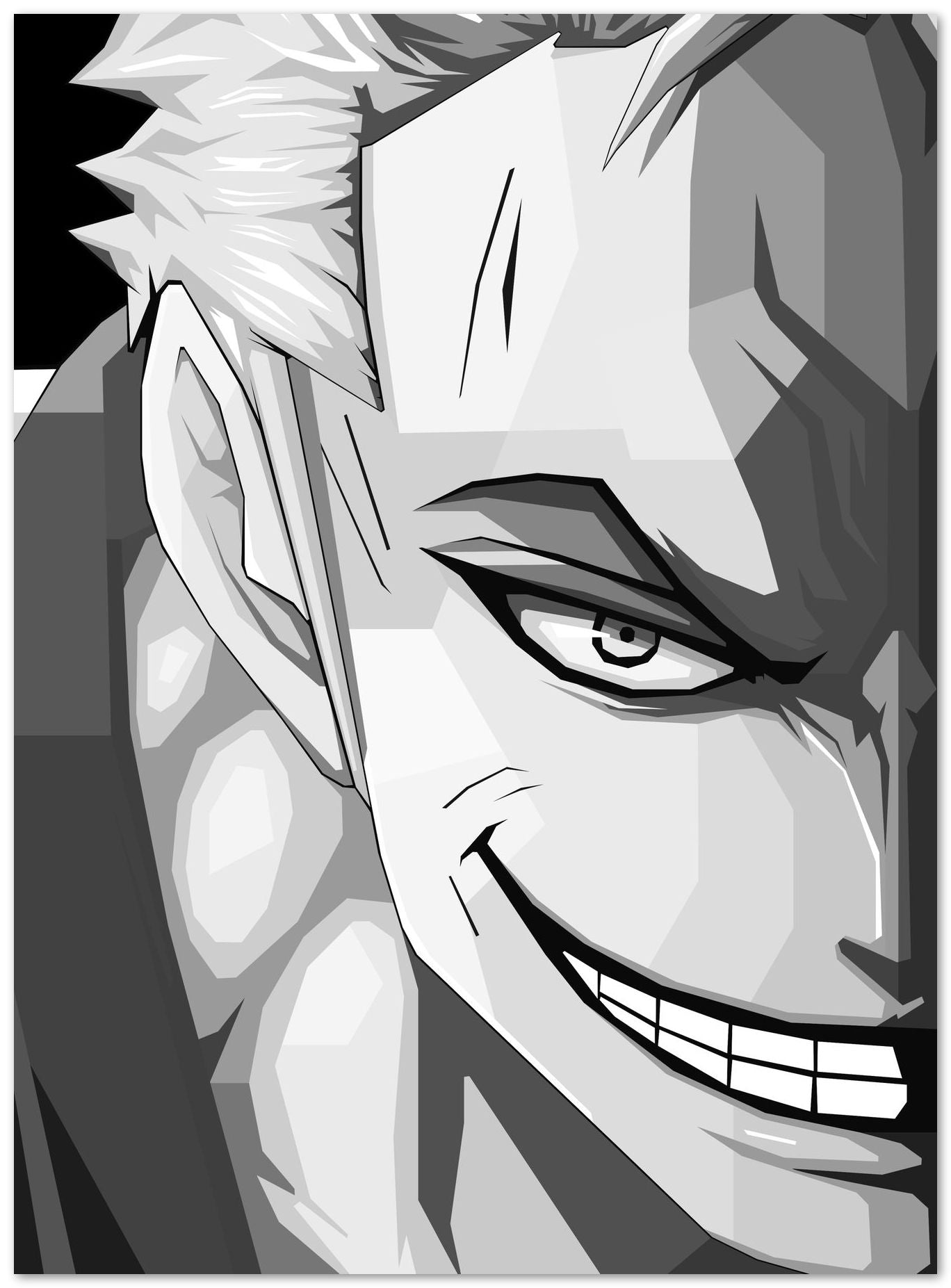 roronoa zoro black and white - @hikenthree