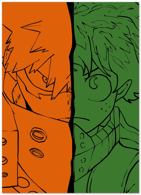 deku vs kacchan - @AMARMARUF