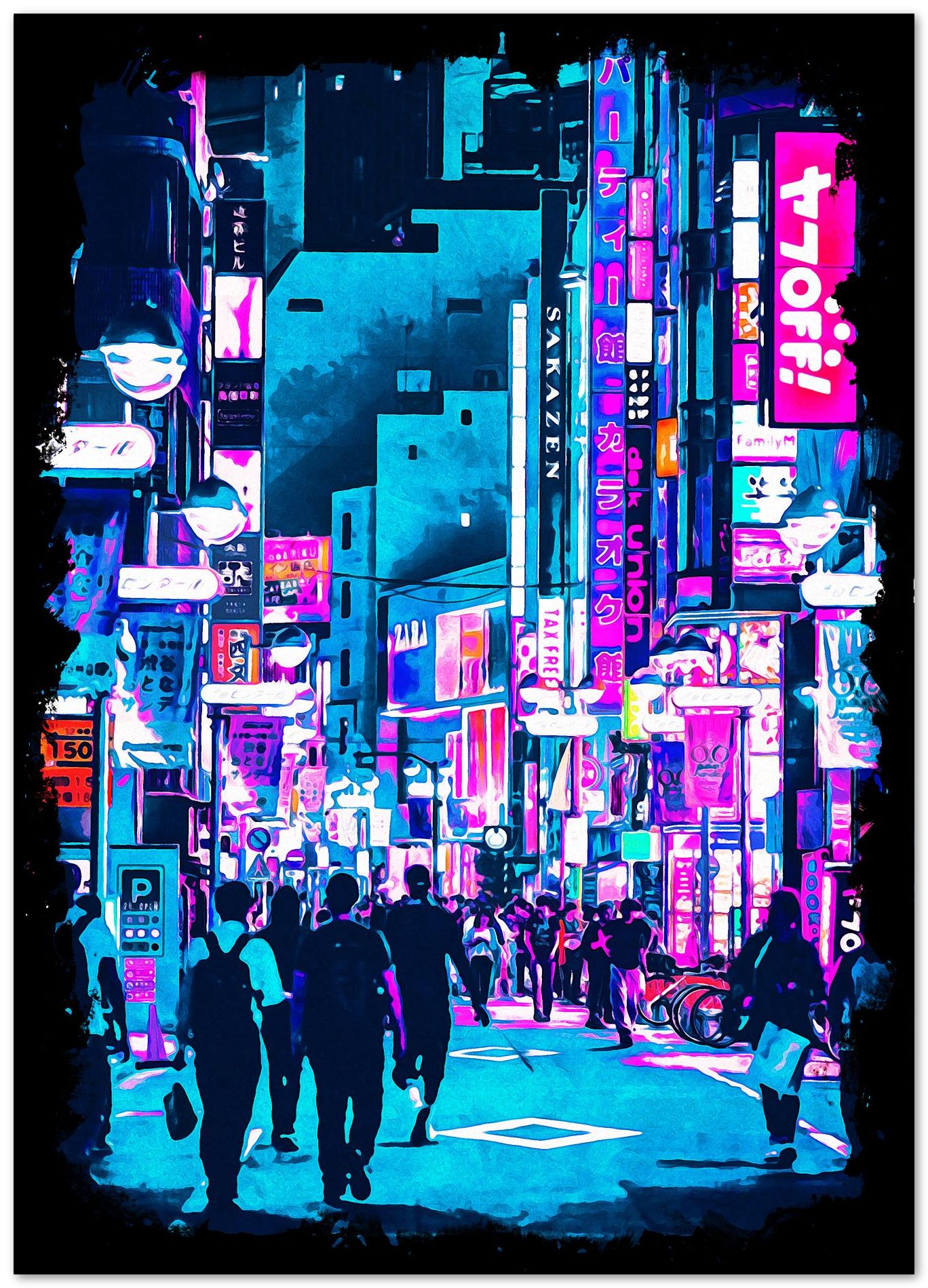 cyber punk tokyo night - @elzart