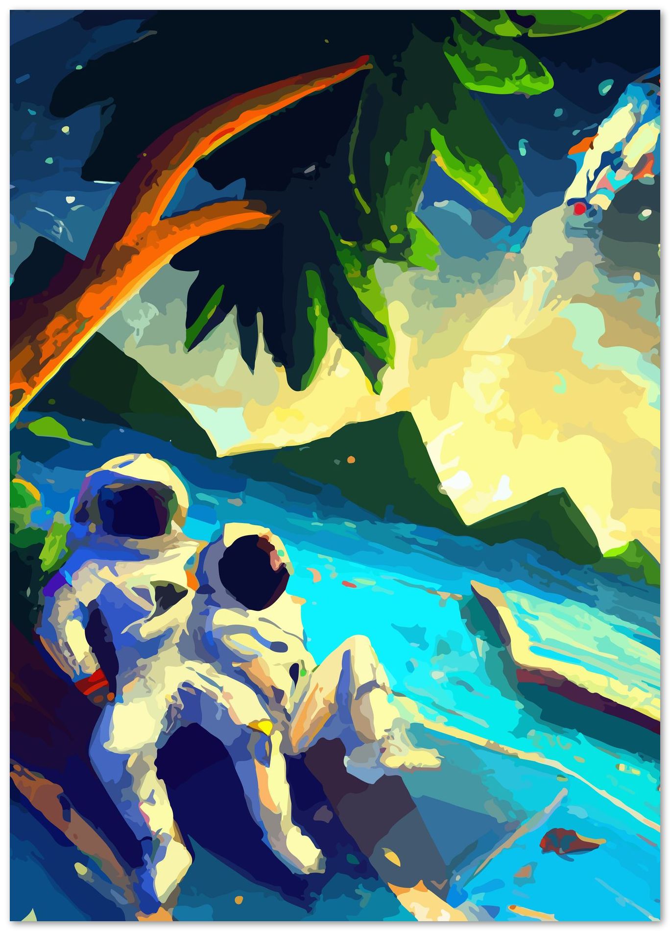 Couple astronaut Honeymoon - @elzart