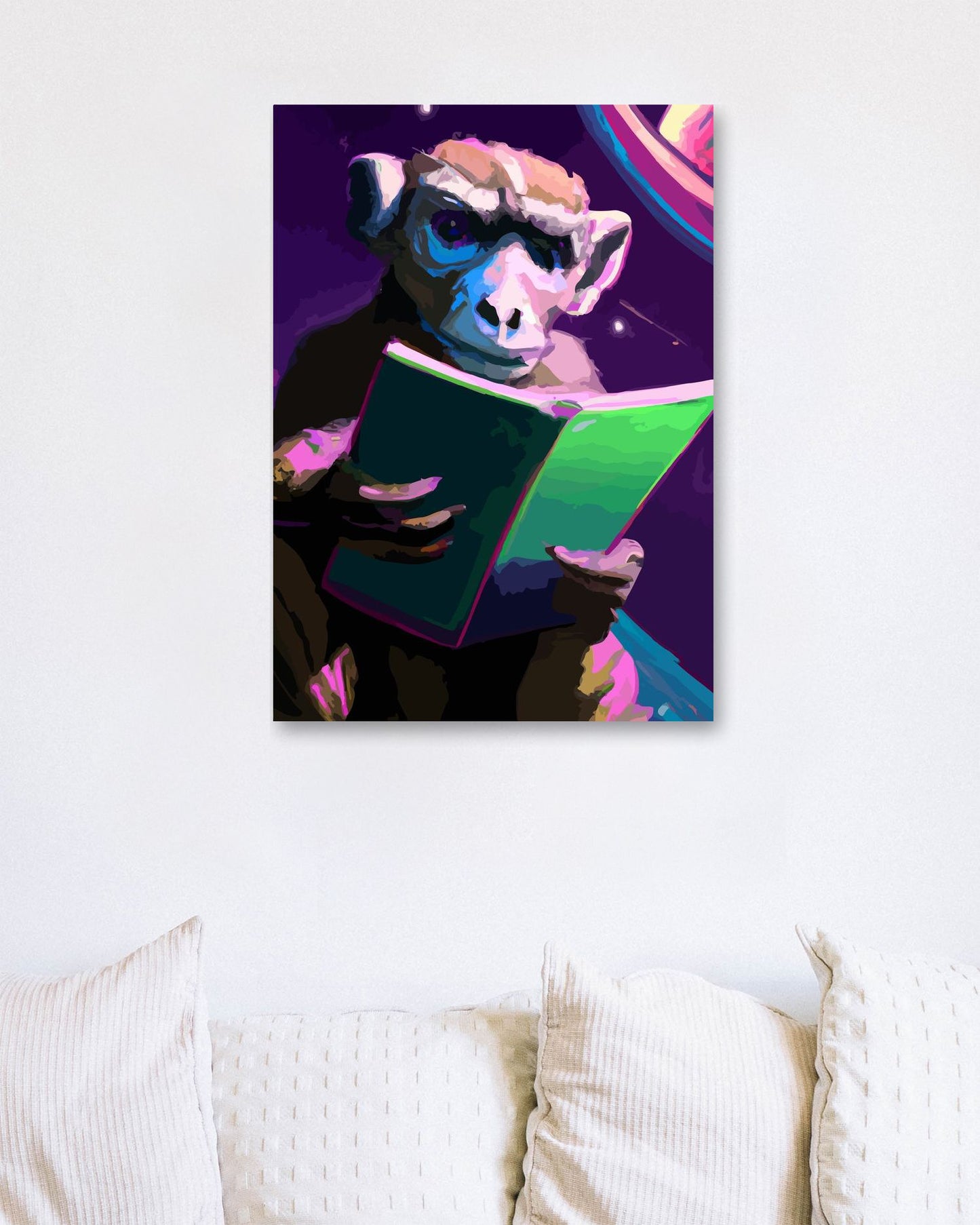 Monkey Reading Book - @elzart