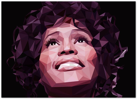 Whitney Houston Lowpoly - @YanzGallery