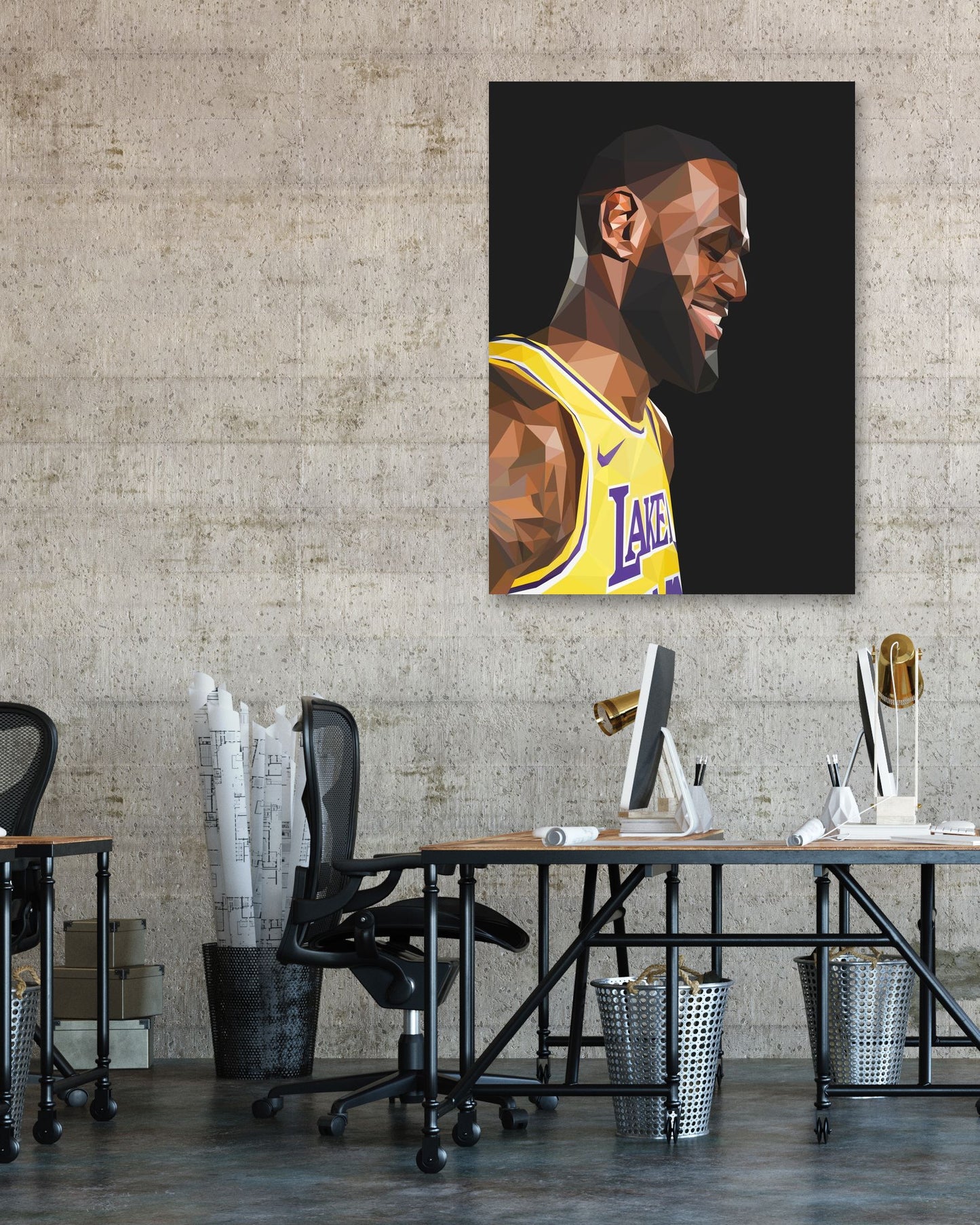 Lebron James Lowpoly - @YanzGallery