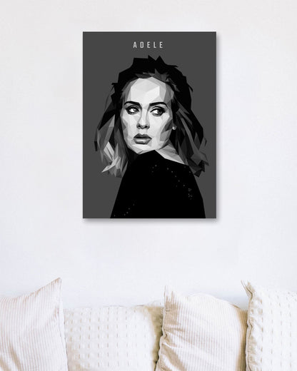 Adele B & W Lowpoly - @YanzGallery