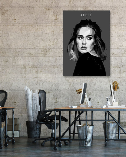 Adele B & W Lowpoly - @YanzGallery