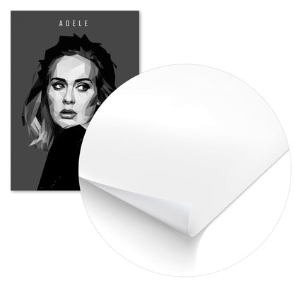 Adele B & W Lowpoly - @YanzGallery