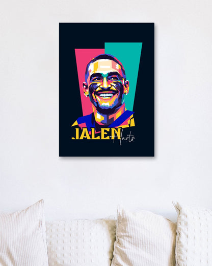 Jalen Hurts wpap pop art - @wpapmalang