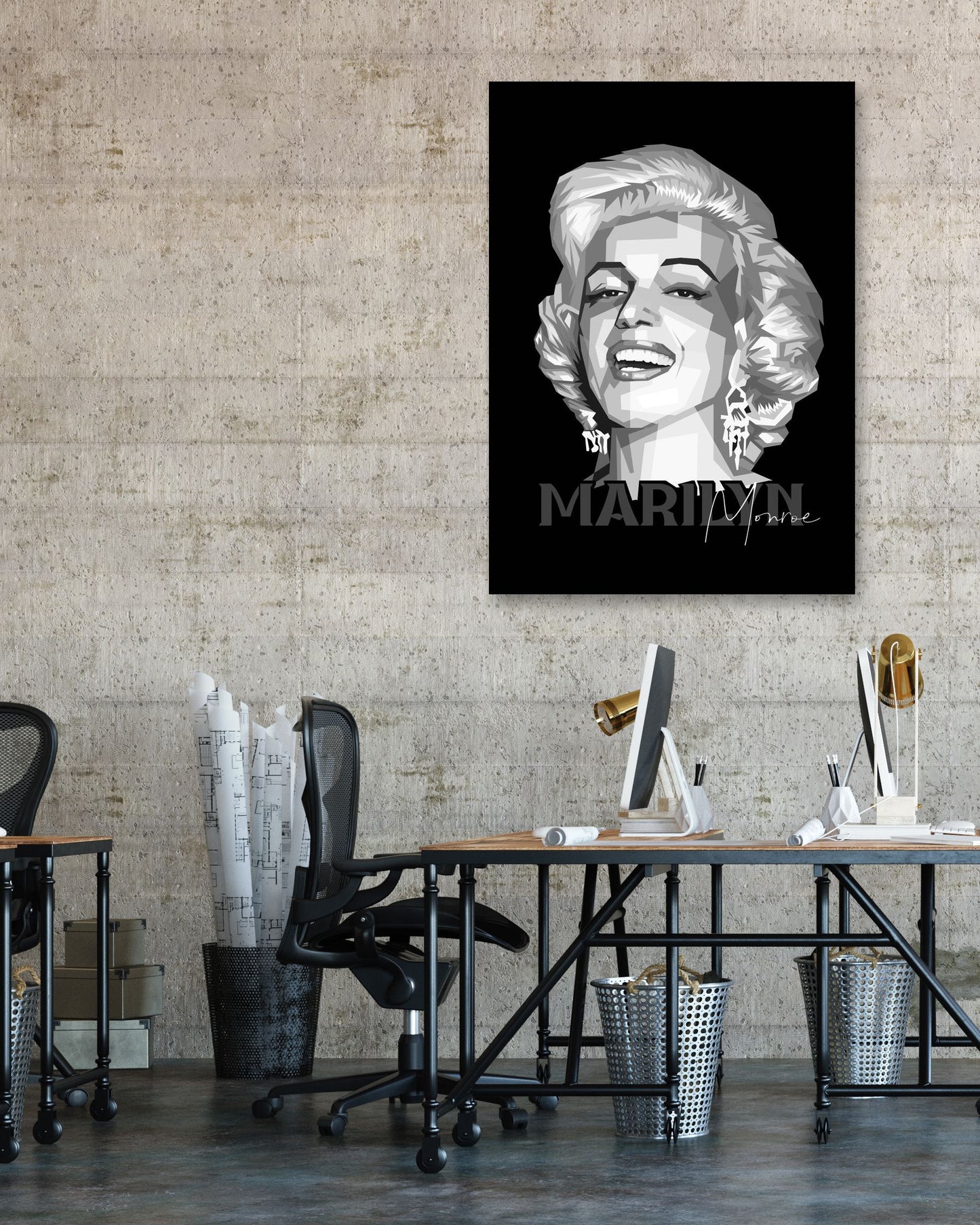 Marilyn Monroe Black White - @wpapmalang