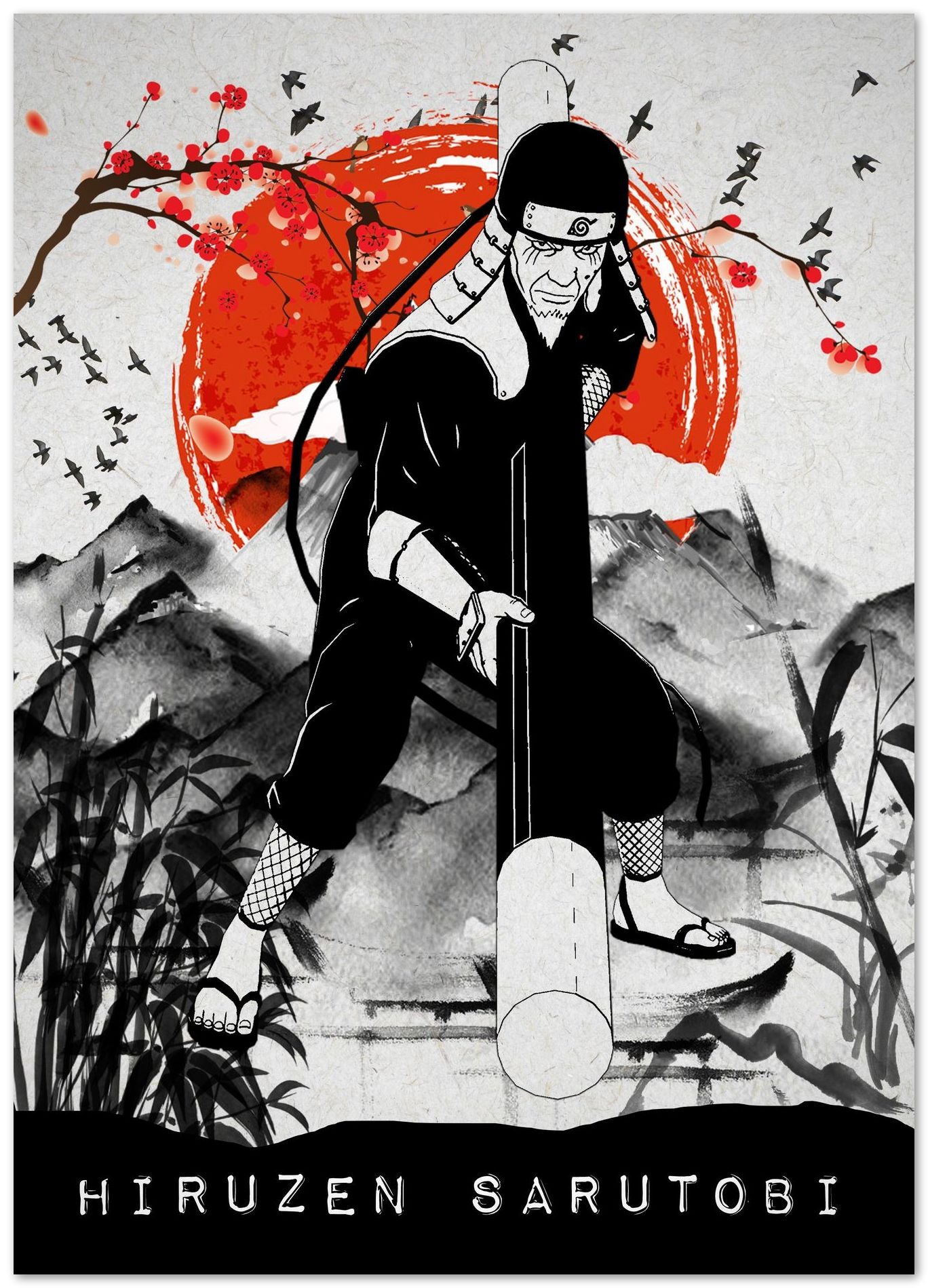 Hiruzen Sarutobi - @RezekiArt