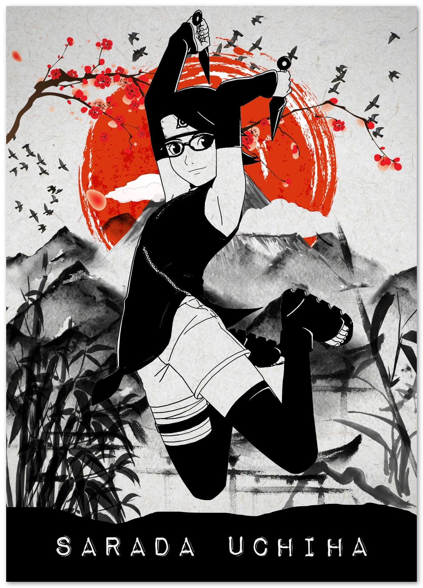 Sarada Uchiha - @RezekiArt