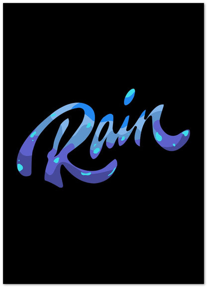 text art rain - @msheltyan