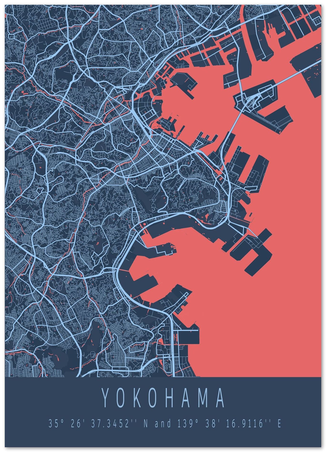 Yokohama japan map - @wowzio