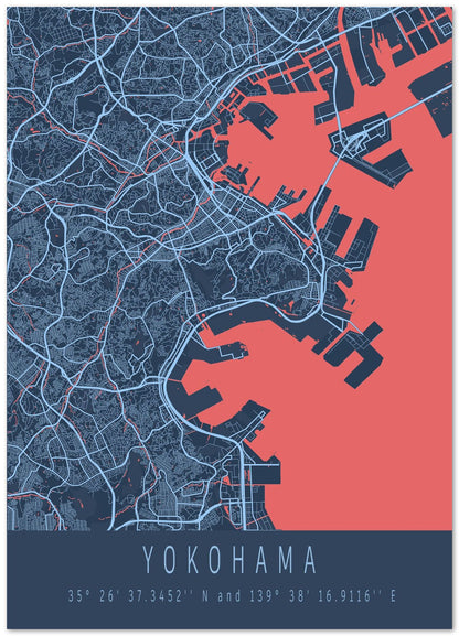 Yokohama japan map - @wowzio