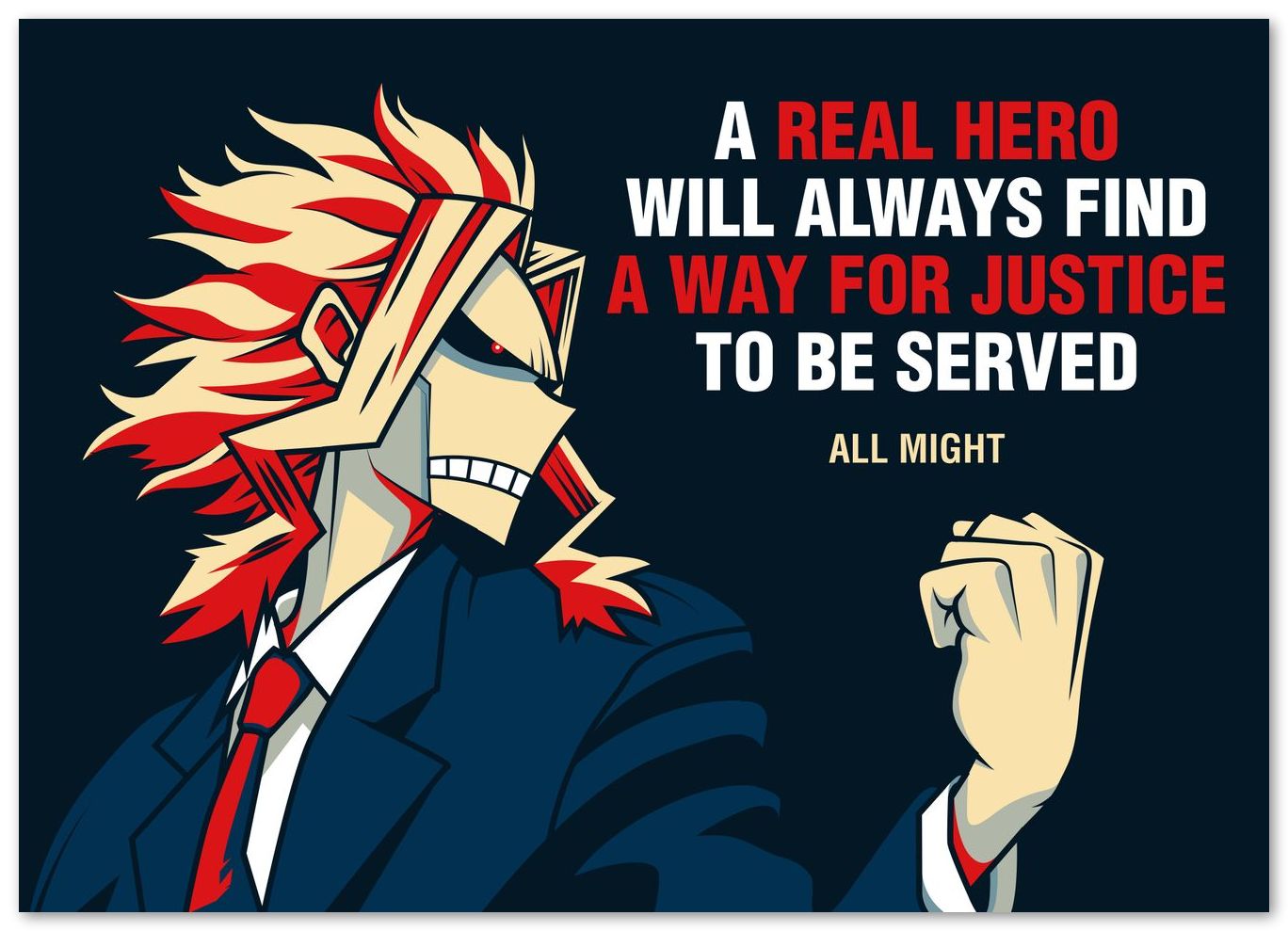 Toshinori Yagi - Real Hero Quotes - @HidayahCreative