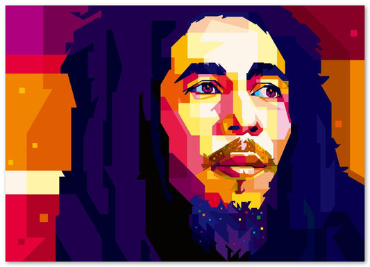 Bob Marley in Wedha's Pop Art Portrait - @WPAPbyiant