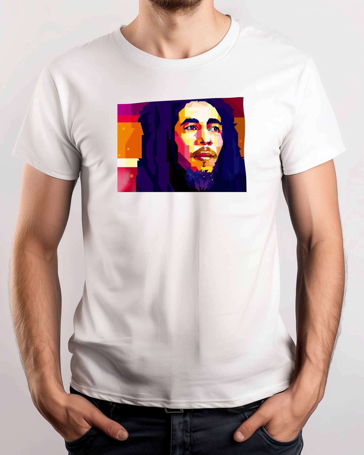 Bob Marley in Wedha's Pop Art Portrait - @WPAPbyiant