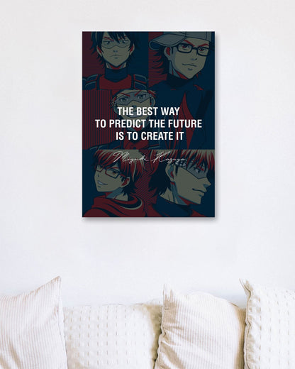 Anime Quotes by Miyuki Kazuya - Predict The Future - @HidayahCreative