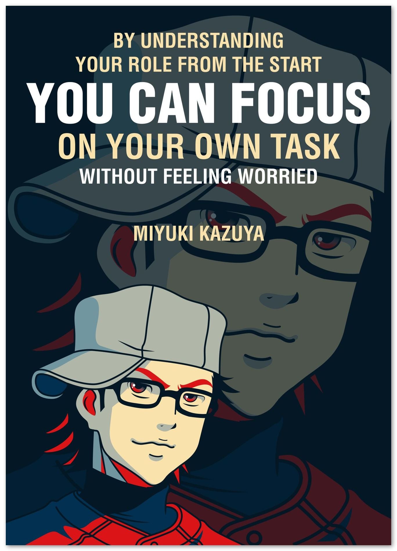 Anime Quotes by Miyuki Kazuya: Focus on Your Own Task - @HidayahCreative