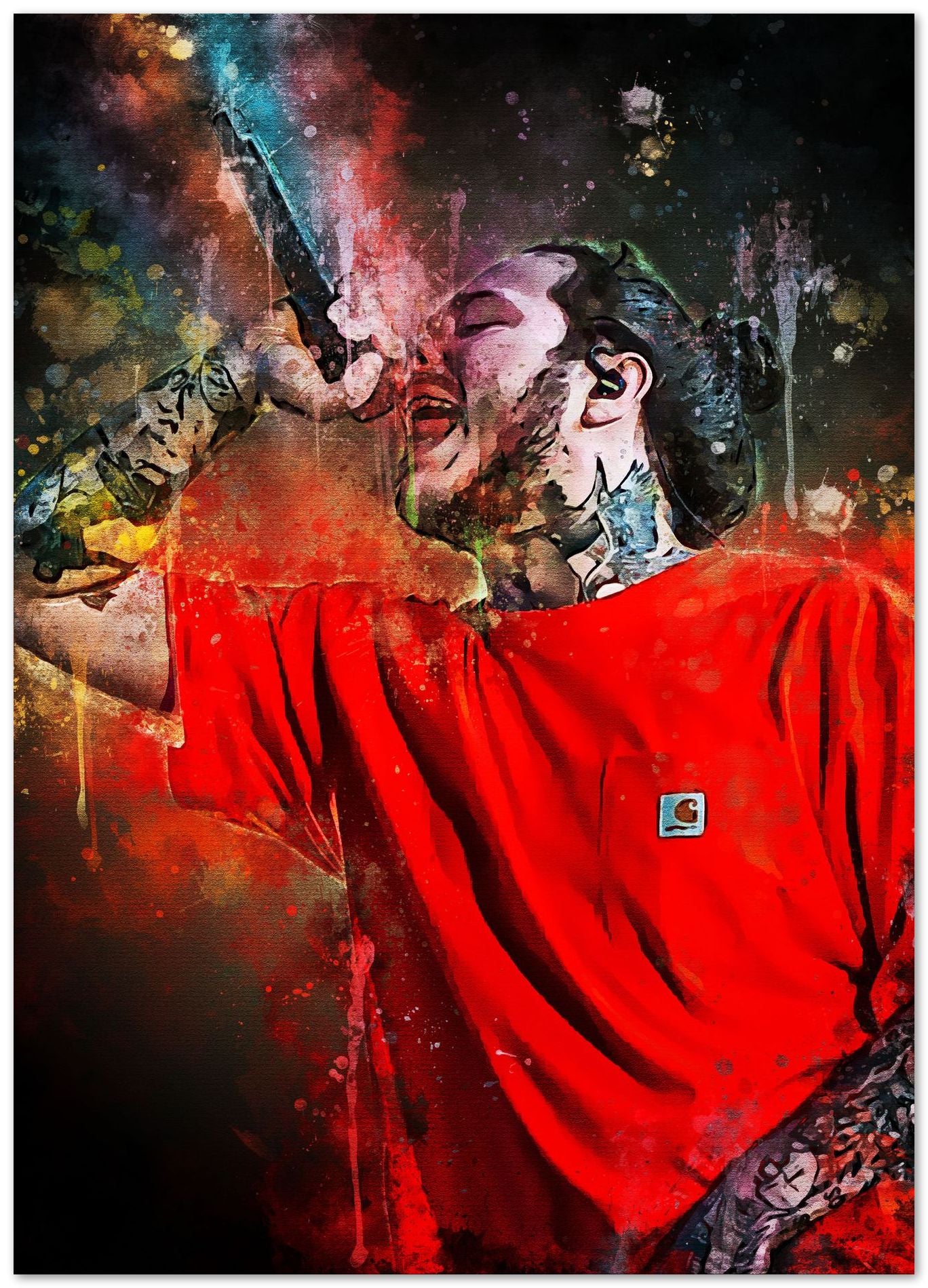 post malone in watercolors - @Baracca