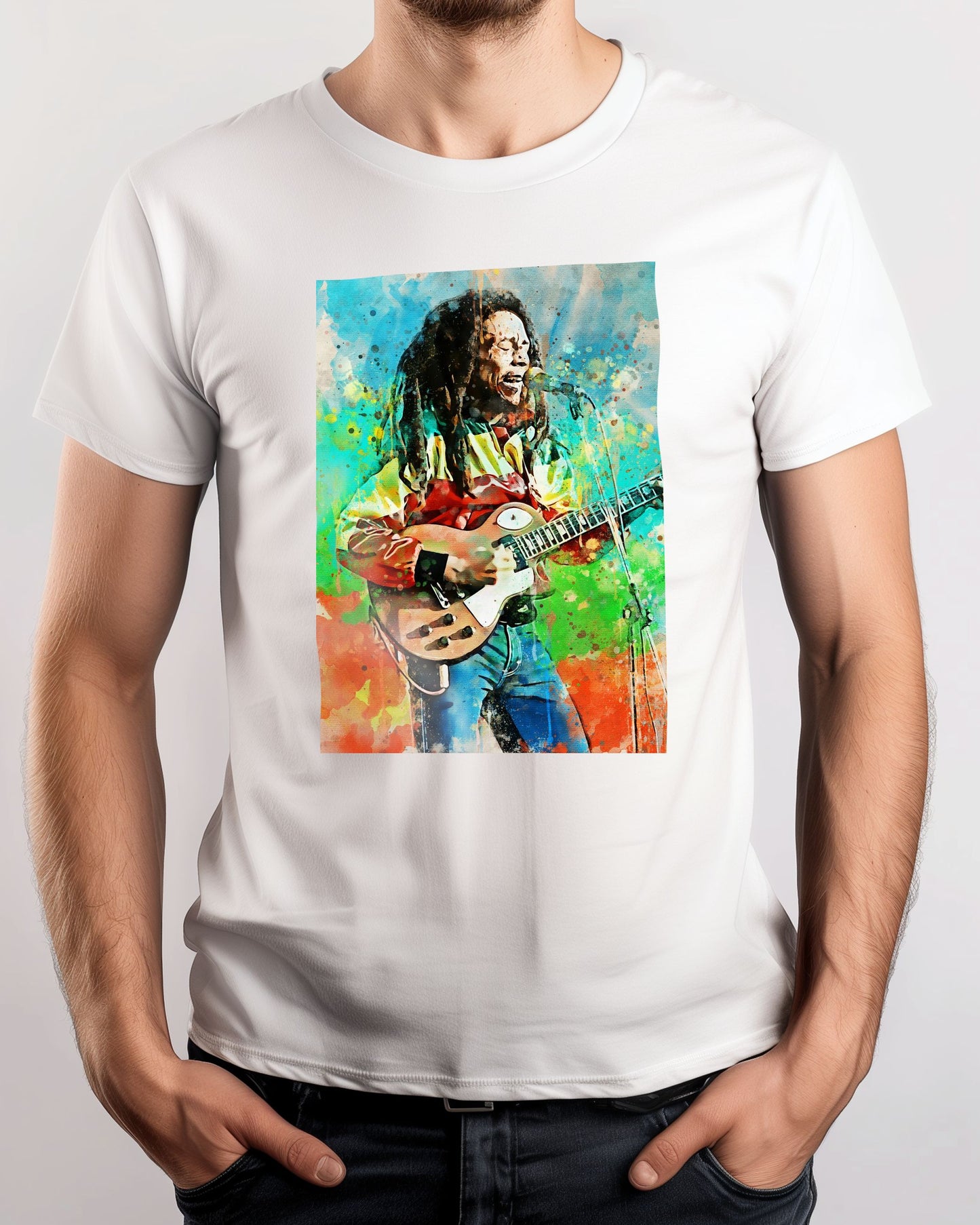 bob marley watercolors art - @Baracca