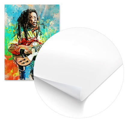 bob marley watercolors art - @Baracca