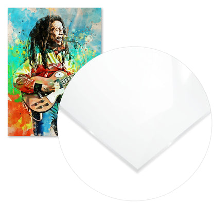 bob marley watercolors art - @Baracca