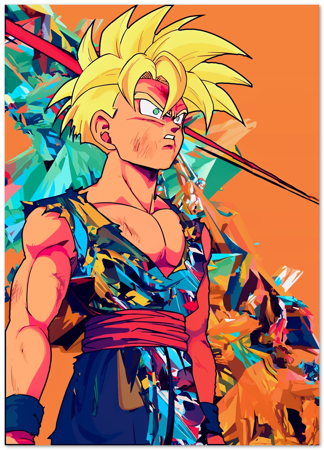 Super Saiyan 2 gohan wpap art - @SyanArt