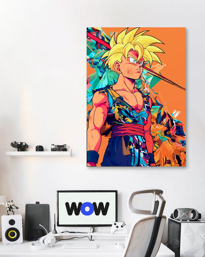 Super Saiyan 2 gohan wpap art - @SyanArt