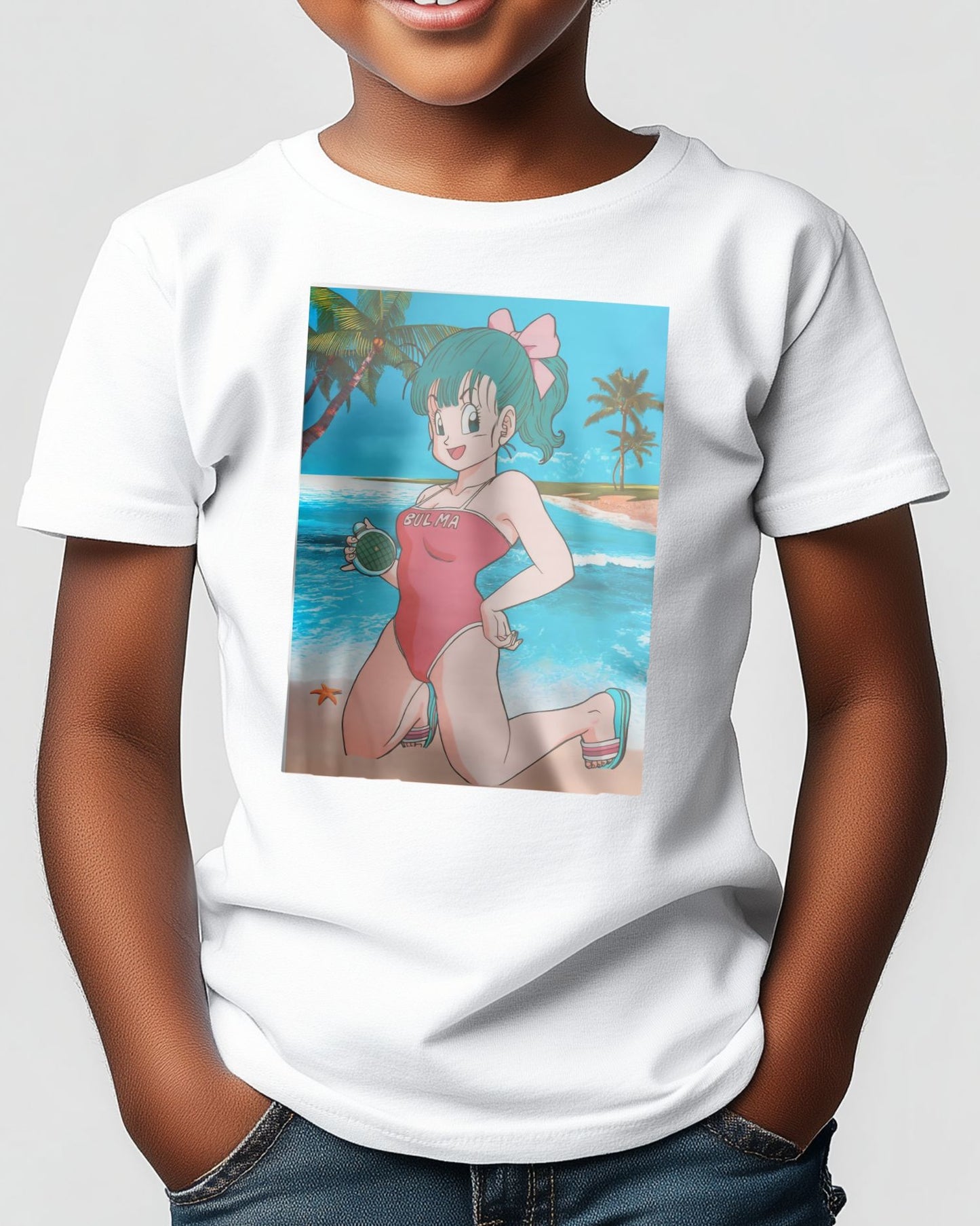 cute anime girls bulma beach - @SyanArt