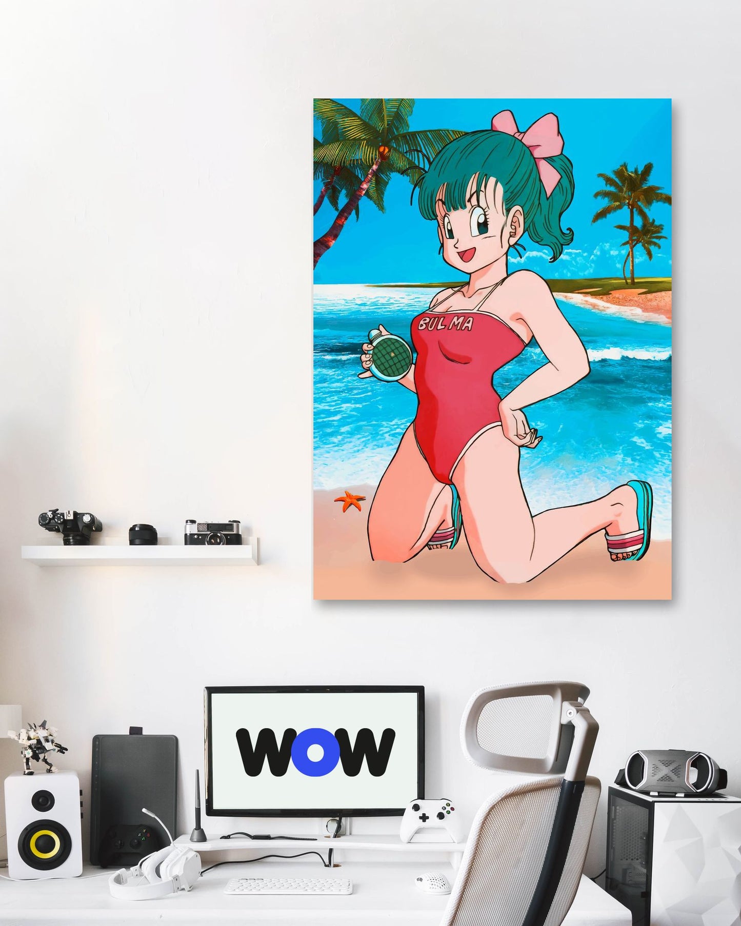 cute anime girls bulma beach - @SyanArt