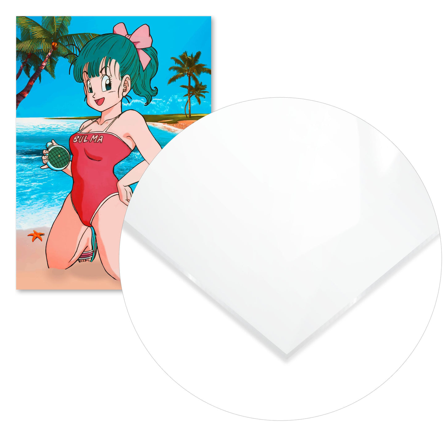 cute anime girls bulma beach - @SyanArt