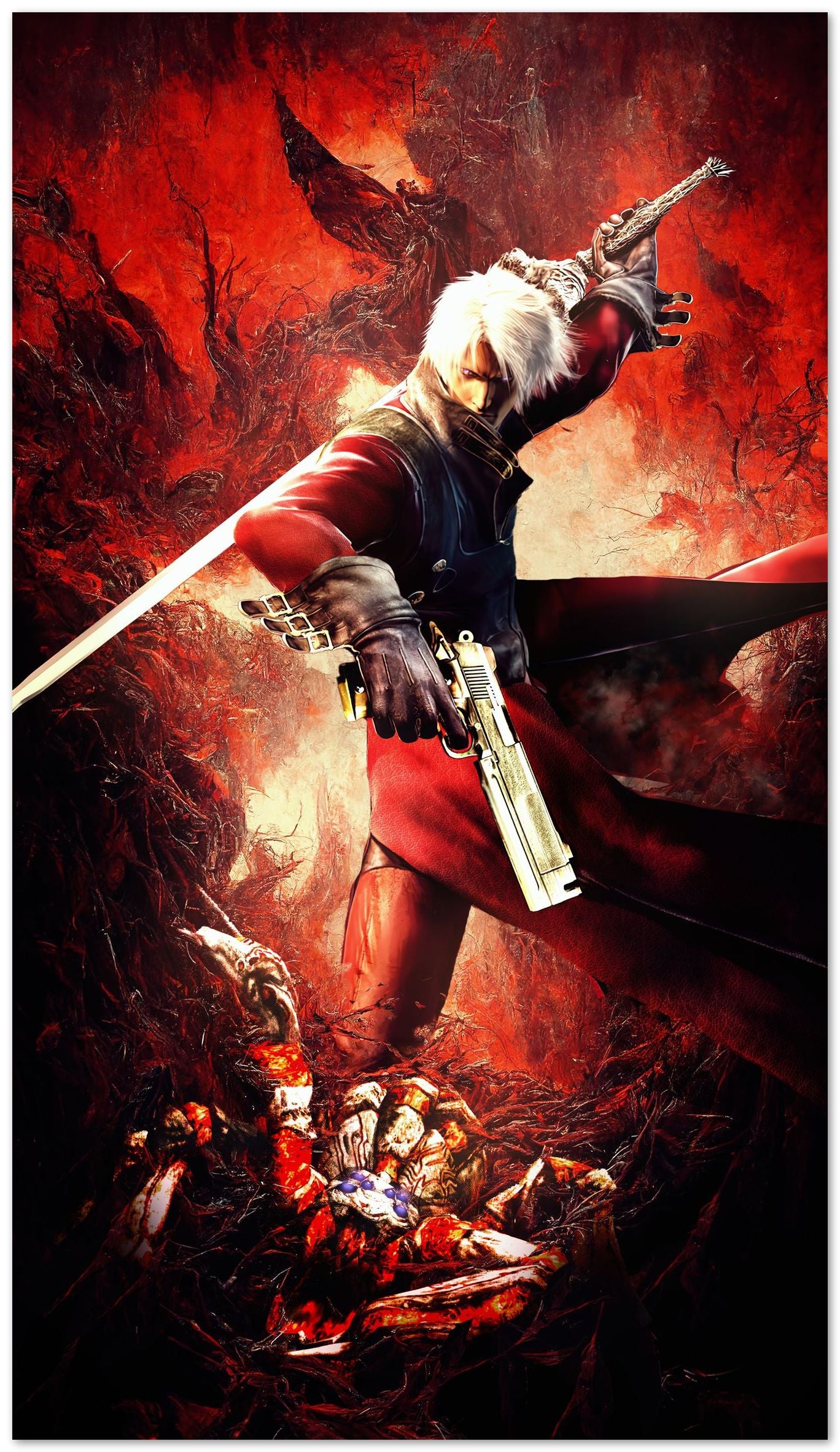 ultimate devil may cry 2 dante phantom lava spider - @SyanArt