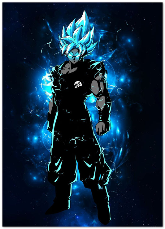 The ultimate blue god aura warrior dbz  - @SyanArt