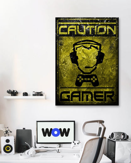 Caution gamer - @SyanArt
