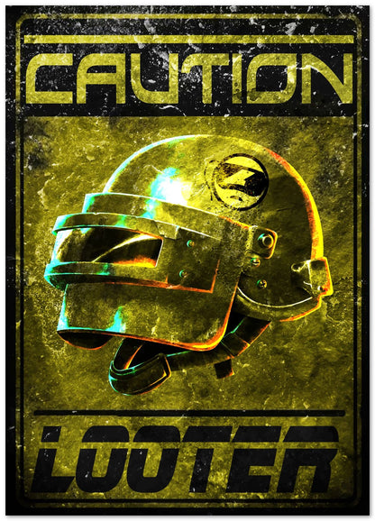 Caution looter pubg battleroyale sign - @SyanArt