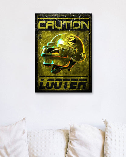 Caution looter pubg battleroyale sign - @SyanArt