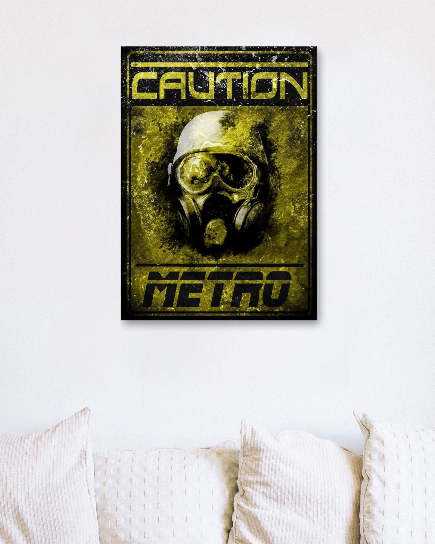 Caution metro mutants helmet gaming sign - @SyanArt