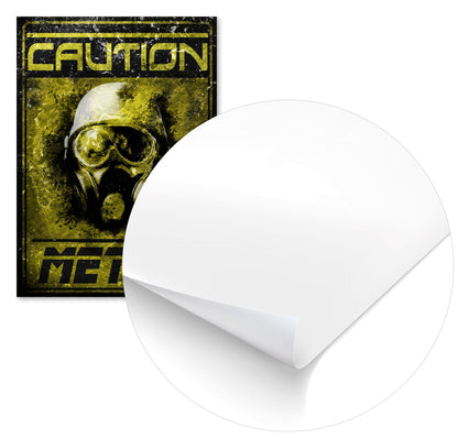 Caution metro mutants helmet gaming sign - @SyanArt