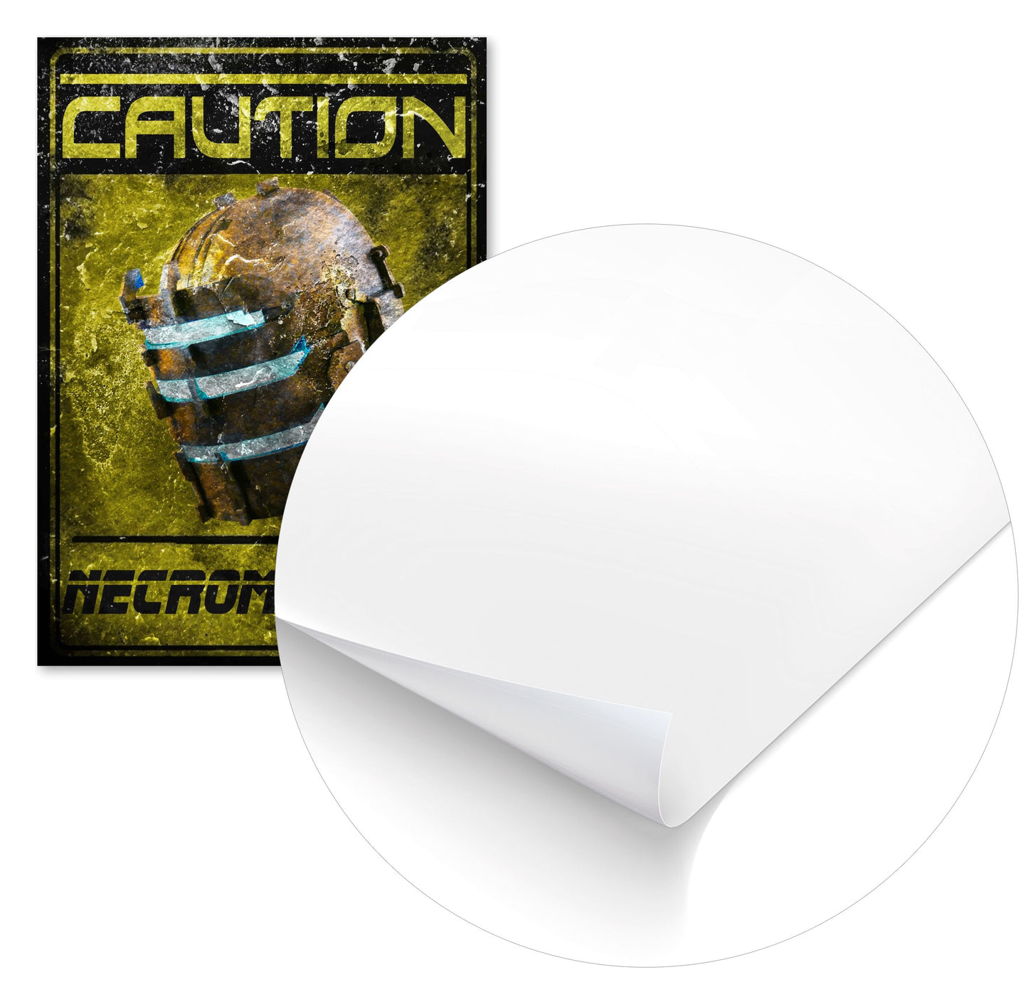 Caution dead space helmet - @SyanArt