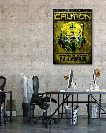 Caution titanfall helmet funny sign meme - @SyanArt