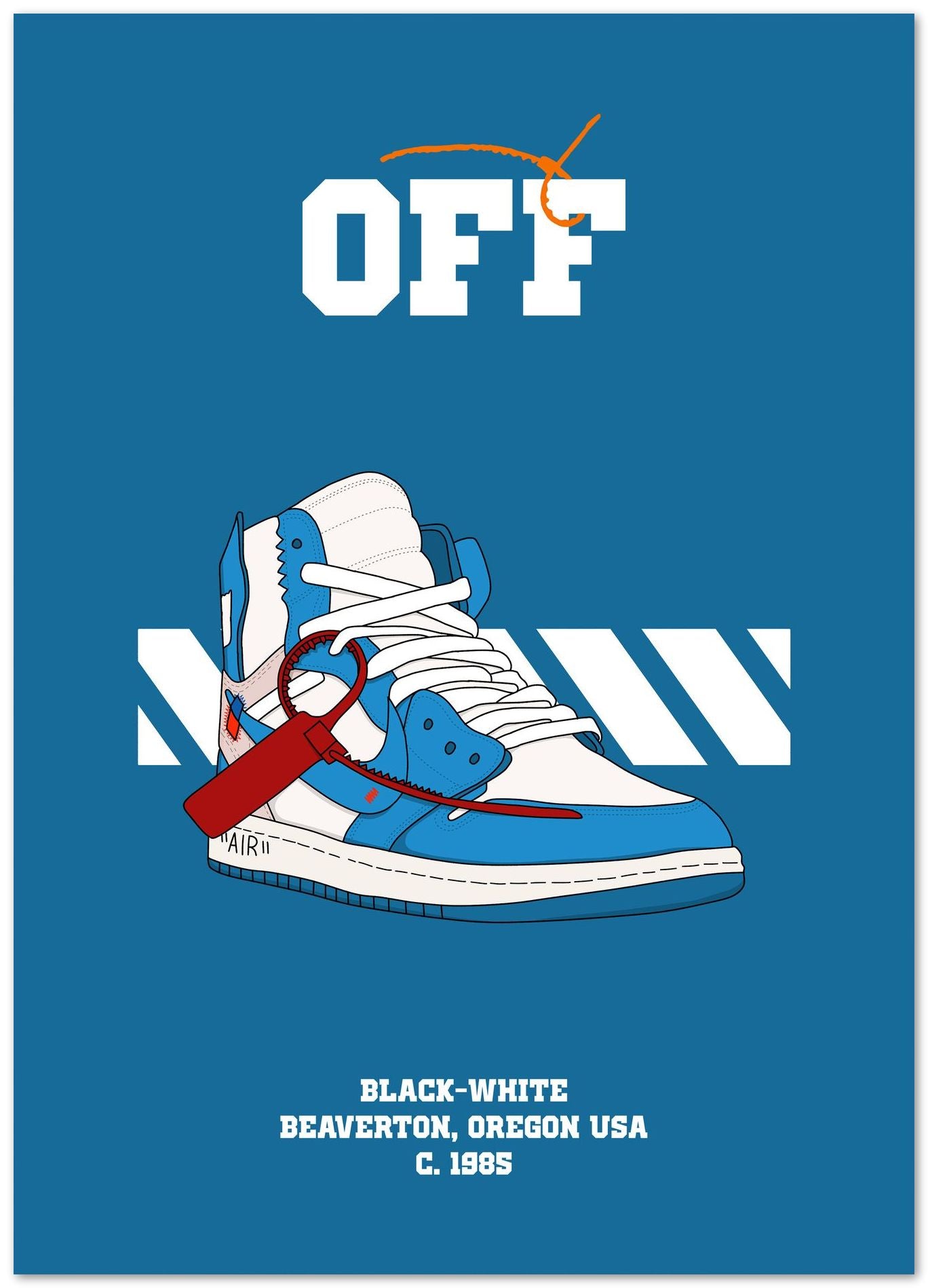 One retro x off blue - @SNEAKHEAD