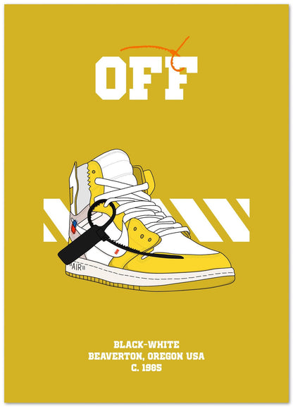 One retro x off yellow - @SNEAKHEAD