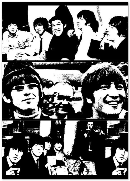 The Beatles college potrait - @widart