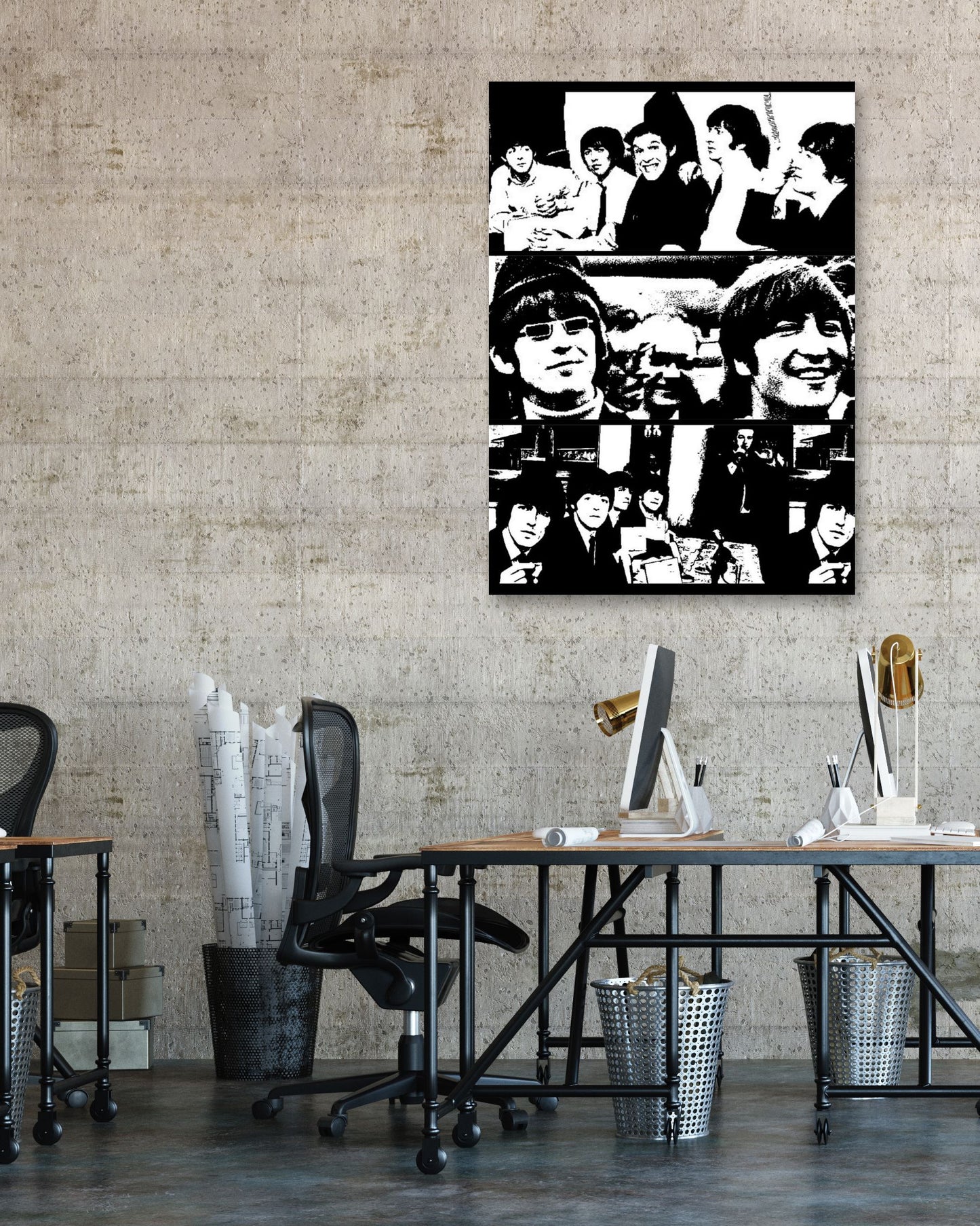 The Beatles college potrait - @widart