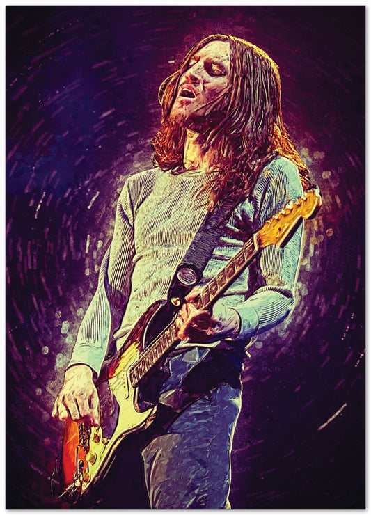 John Frusciante With Guitar - @Masahiro_art