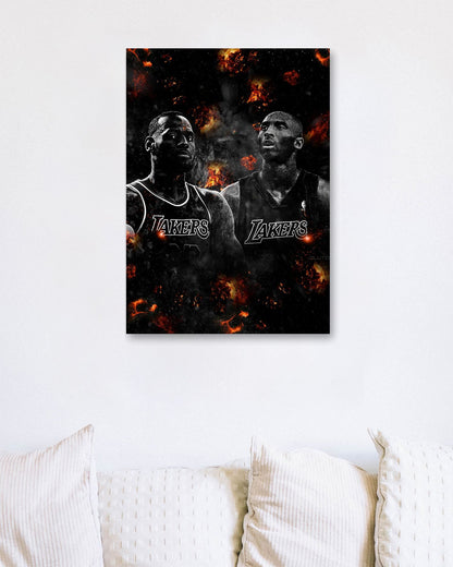 Basketball players Legend - Space Abstract - @Windriani