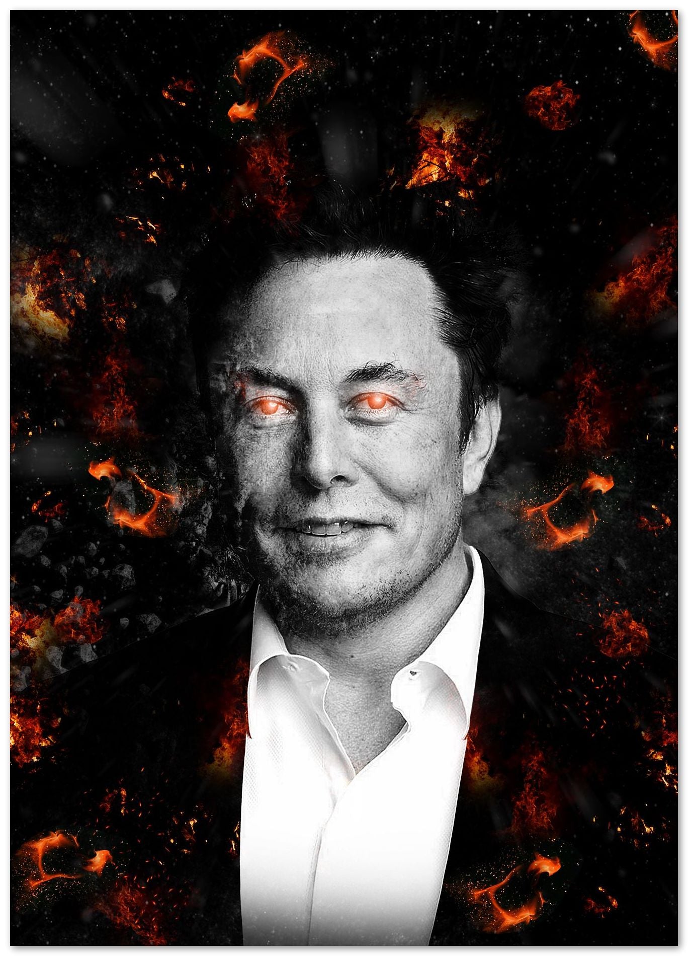 Elon Musk - Space Abstract - @Windriani