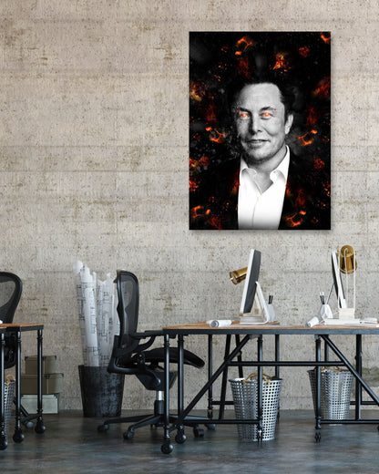 Elon Musk - Space Abstract - @Windriani