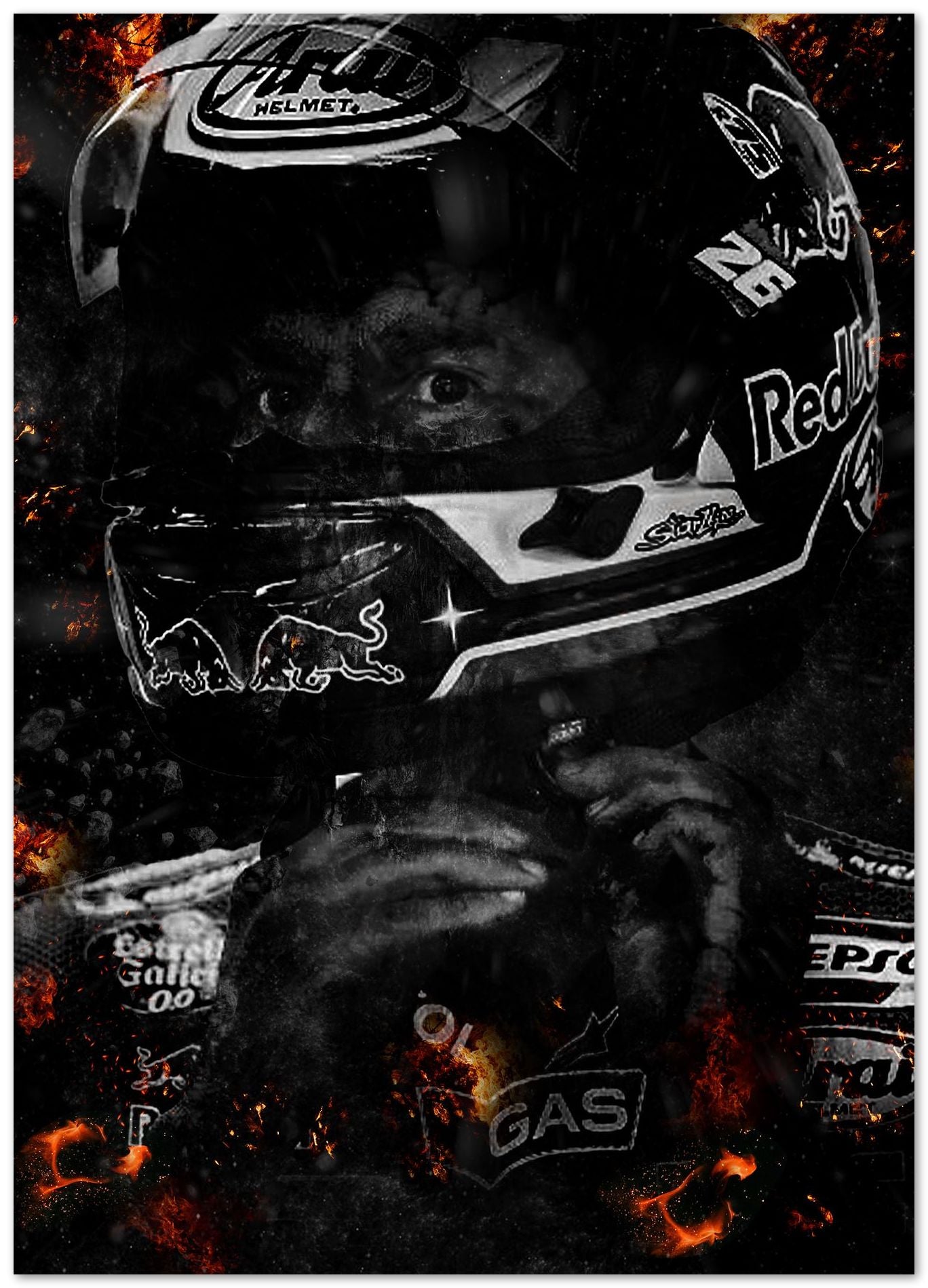 Dani Pedrosa Moto Gp - Space Abstract - @Windriani