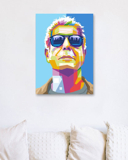 Anthony Bourdain in Pop Art - @WpapArtist